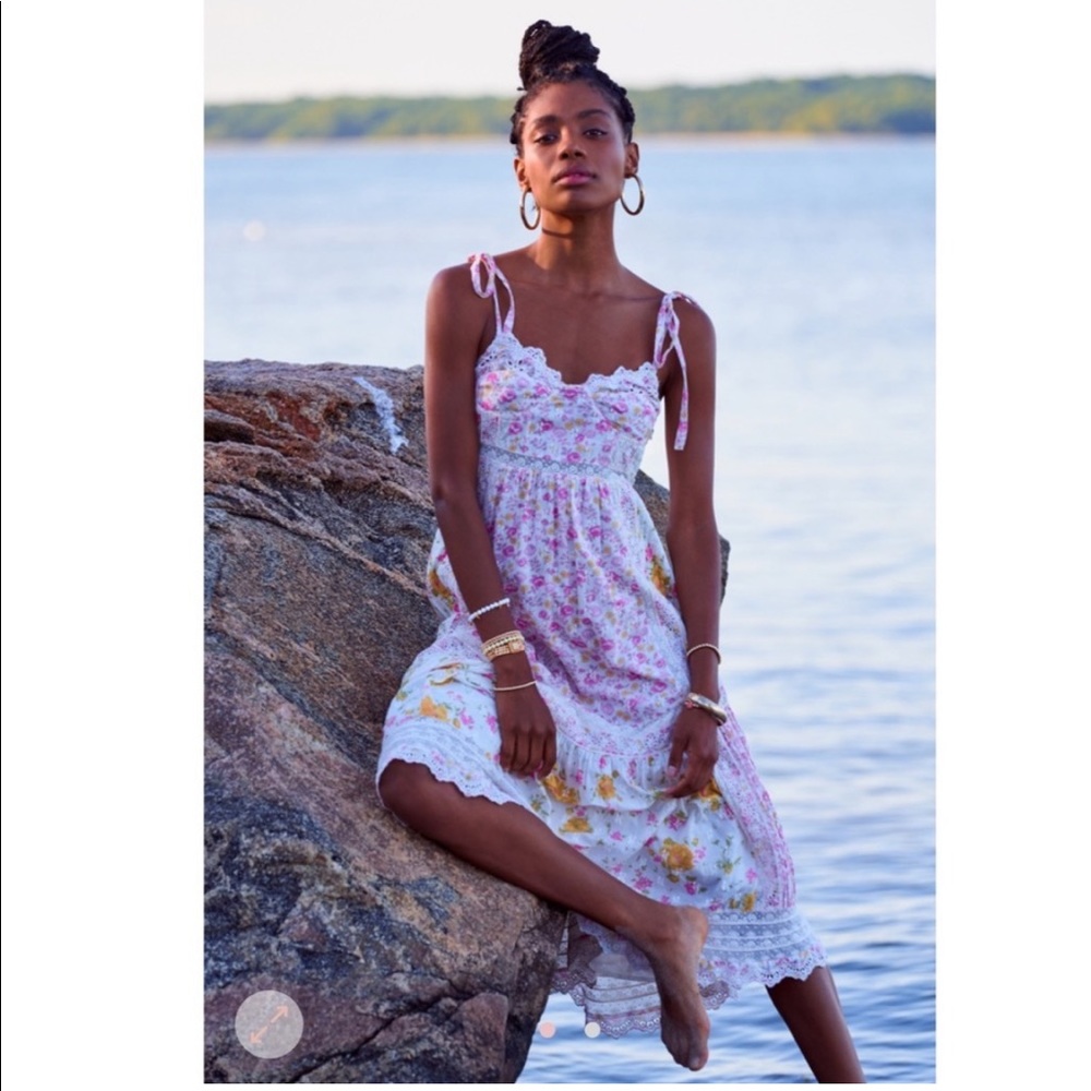 NWT LoveShackFancy Antonella midi dress